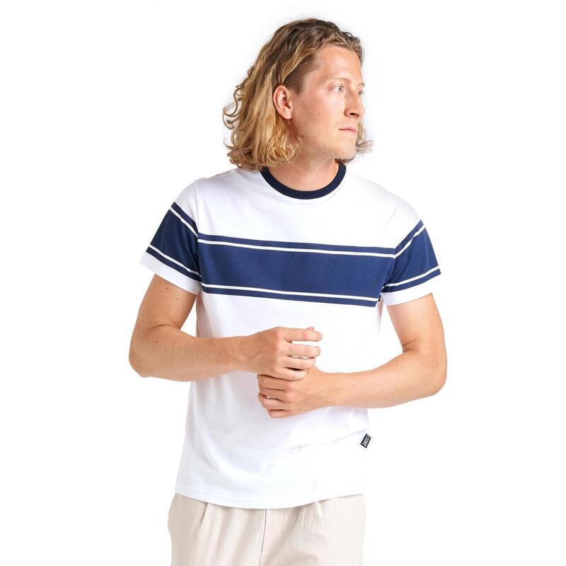 Camiseta masculina de manga curta de algodão orgânico mínimo