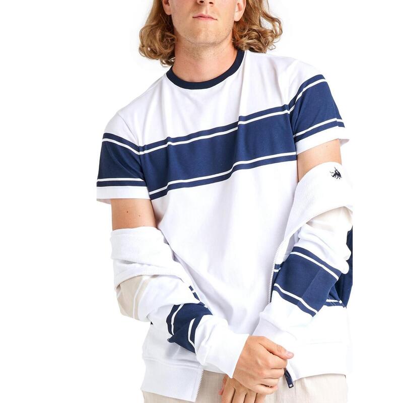 Camiseta masculina de manga curta de algodão orgânico mínimo