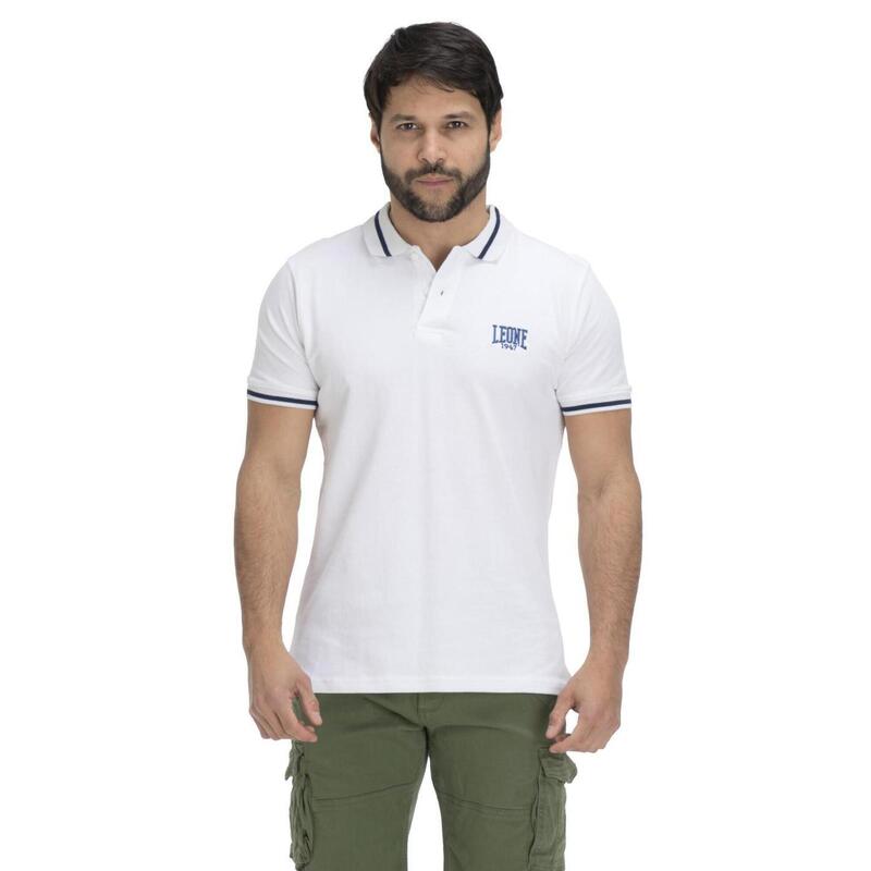 Polo da uomo dettagli a contrasto Basic