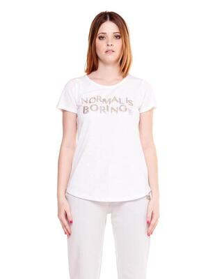 T-shirt met korte mouwen voor dames gold & silver