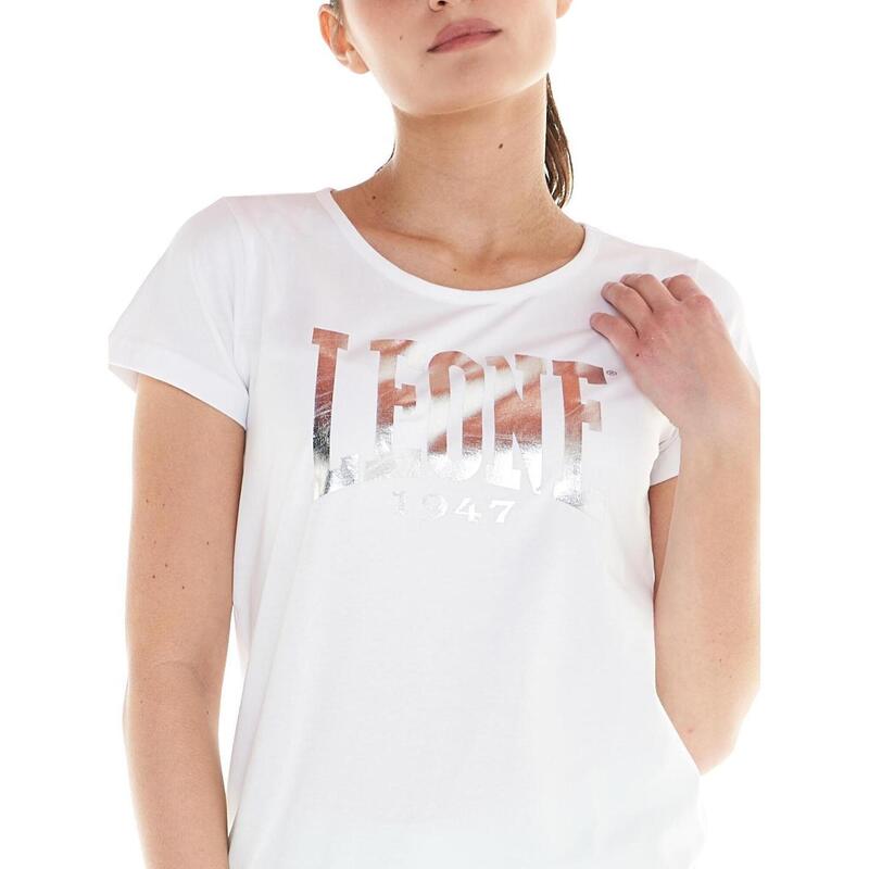 Basic T-shirt met groot logo voor dames