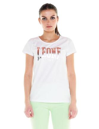 Basic-T-Shirt für Damen mit großem Logo