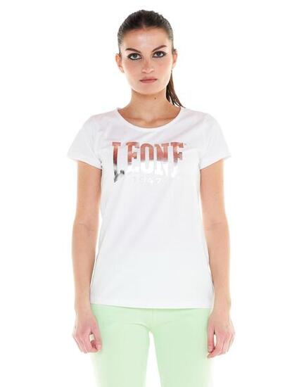 Basic-T-Shirt für Damen mit großem Logo