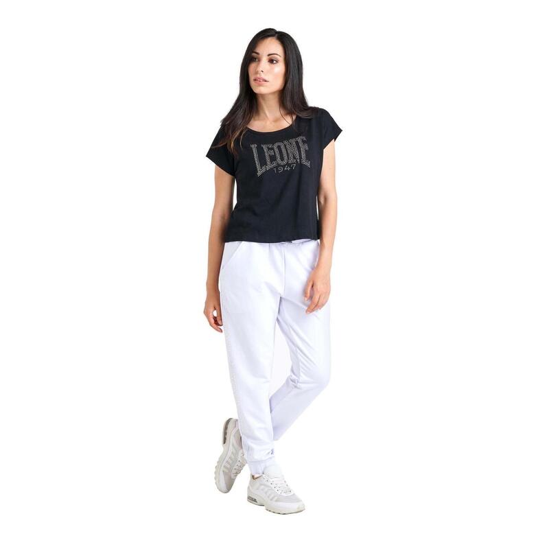 Camiseta cropped mujer manga corta Luxury