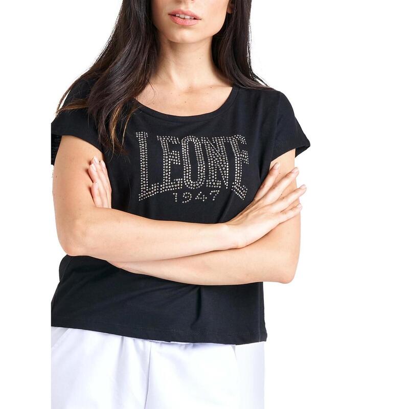 Camiseta cropped mujer manga corta Luxury