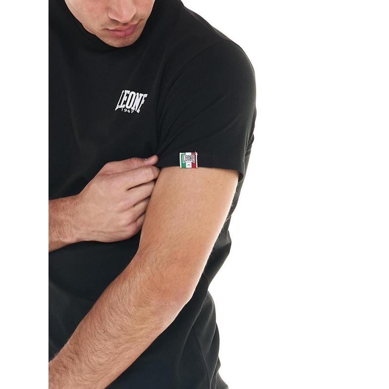 T-shirt à manches courtes pour homme avec petit logo Leone Basic