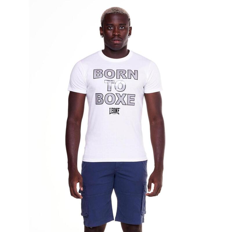 T-shirt da uomo stampa &quot;Born to boxe&quot; Sporty