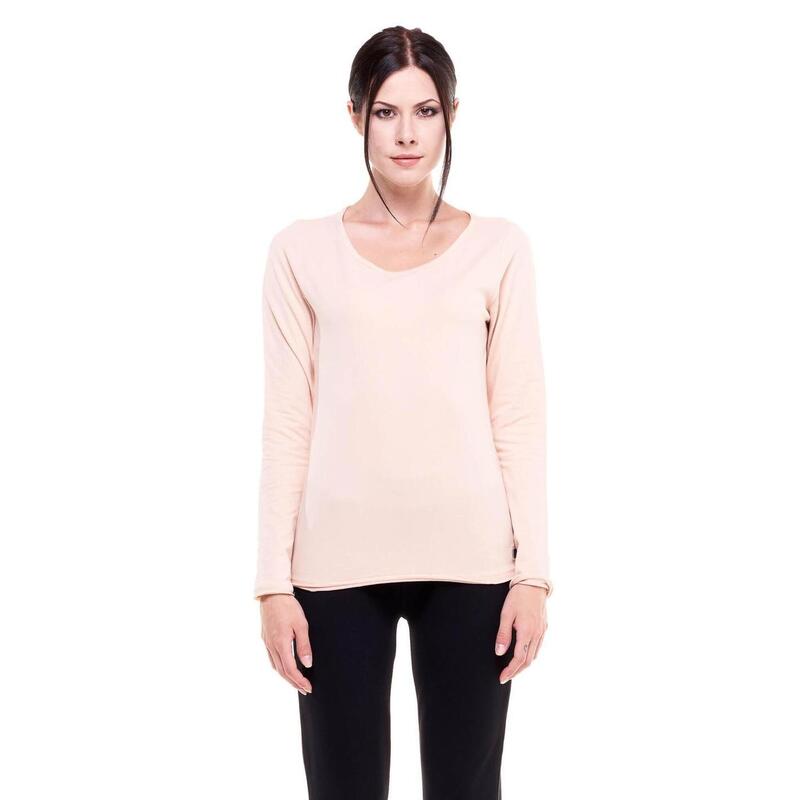 T-shirt da donna maniche lunghe girocollo Basic