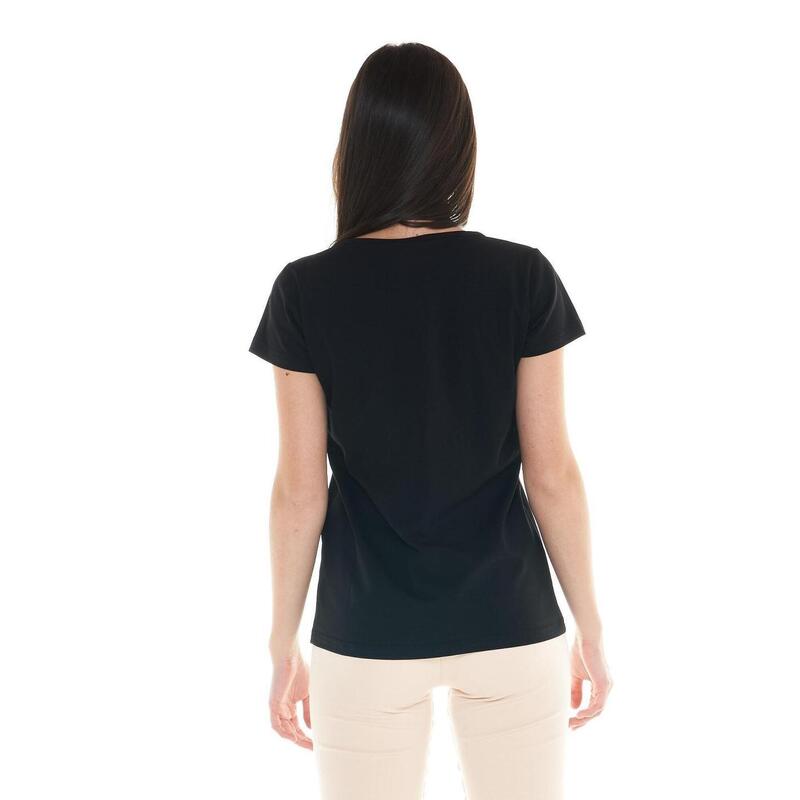Camiseta básica con logo grande para mujer Leone Basic