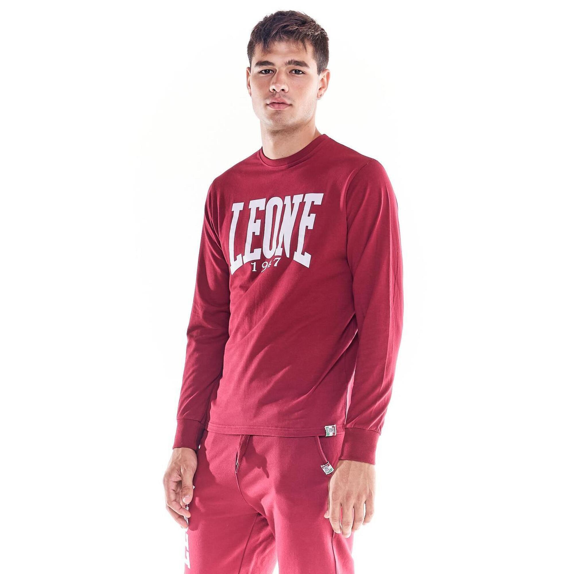 Leone 1947 Apparel - Leone 1947 Apparel T-shirt À Manches Longues Pour Homme - T-shirt Manches Longues - Rouge - S - Decathlon