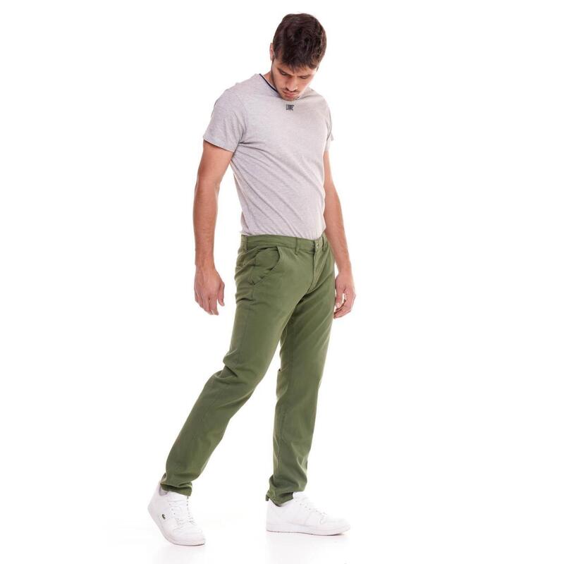 Calças chino masculinas minimalistas