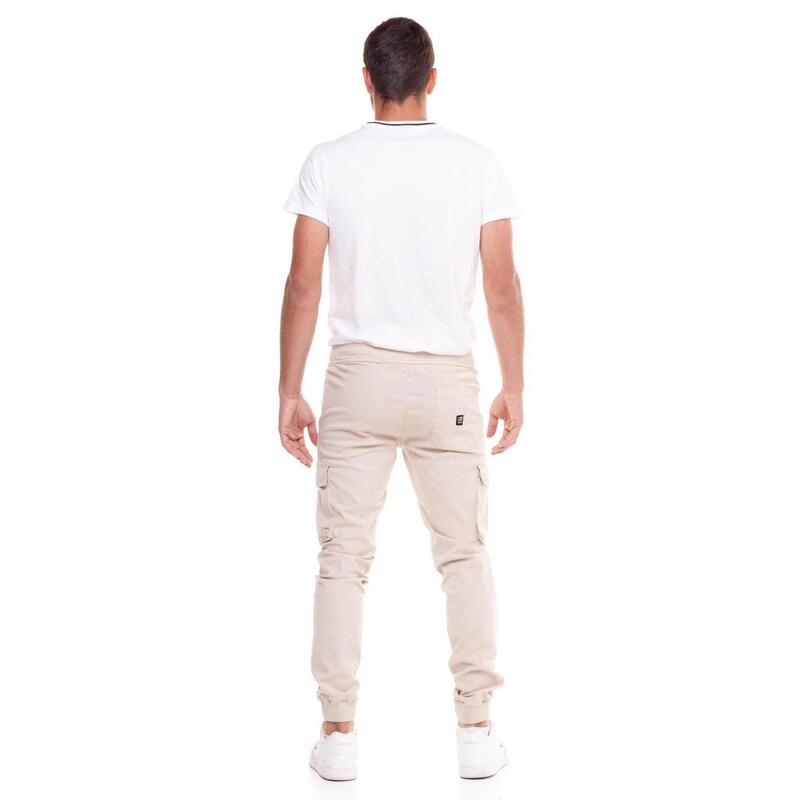Pantalon cargo minimaliste pour hommes avec poignets élastiques