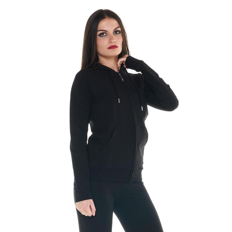 Felpa da donna con cappuccio e zip Basic