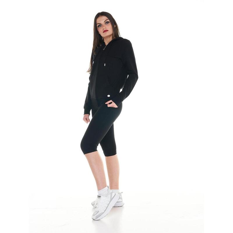 Sudadera de mujer con capucha y cremallera Basic