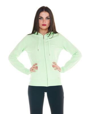 Felpa da donna con cappuccio e zip Basic