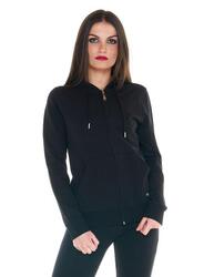 Sweat femme avec capuche et zip Leone Basic