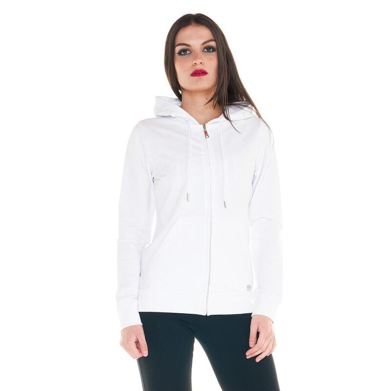 Sweatshirt met capuchon en ritssluiting voor dames Leone Basic