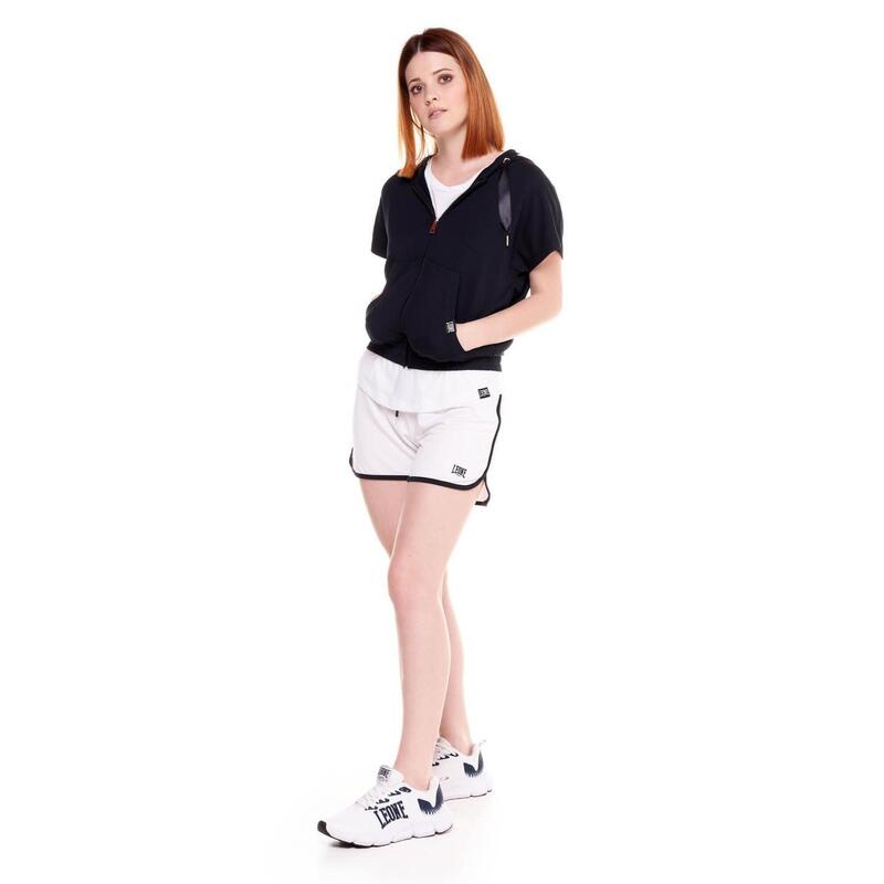 Sudadera con capucha de manga corta para mujer Leone B&W