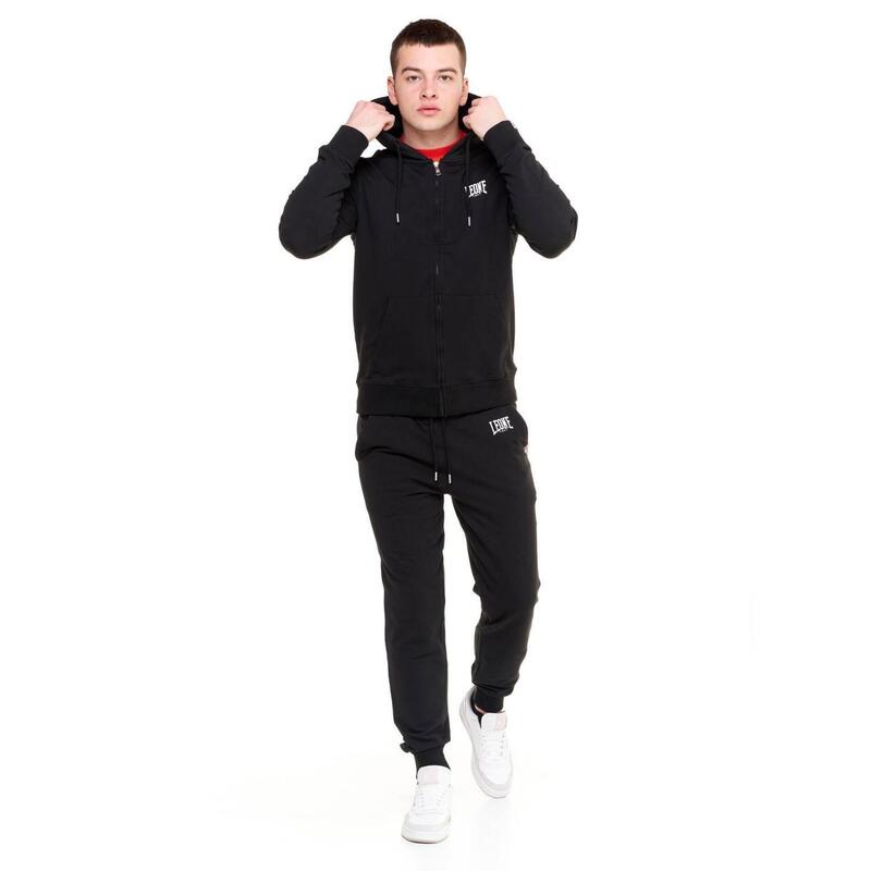 Leone Basic herenhoodie met rits, zonder sweatshirt