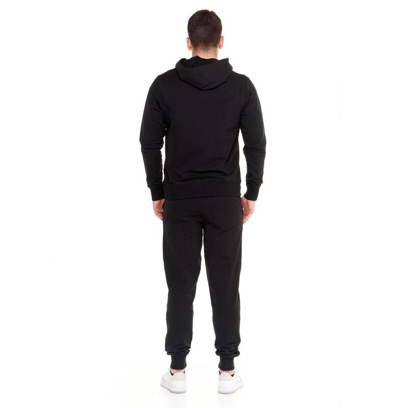 Leone Basic herenhoodie met rits, zonder sweatshirt