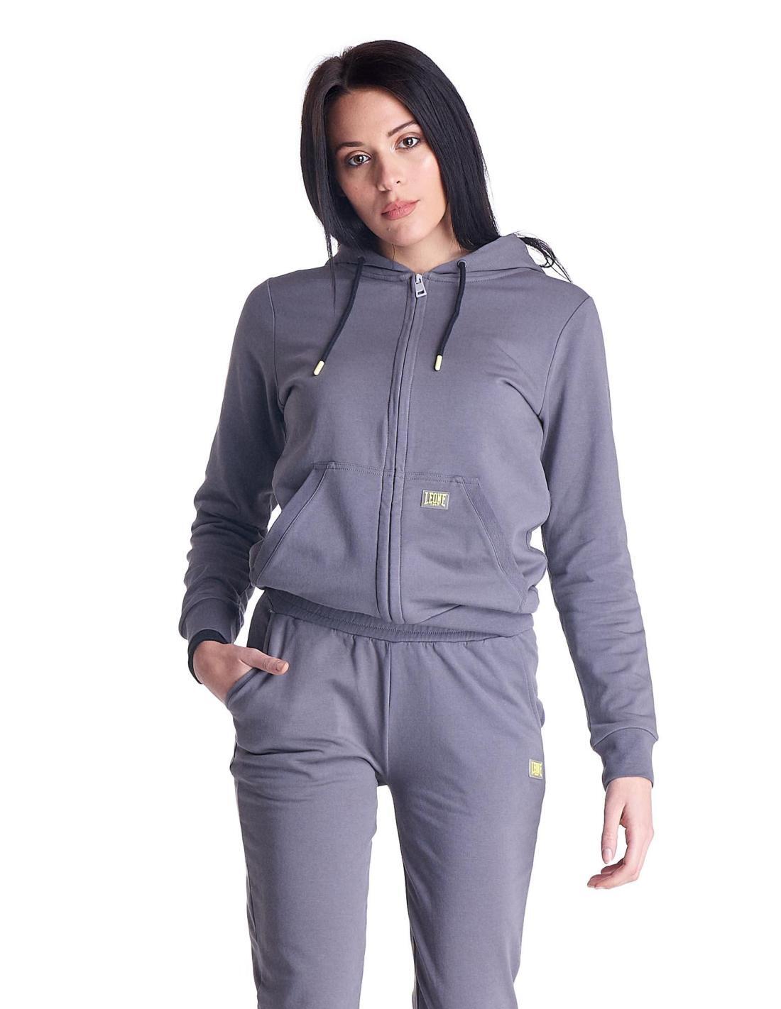 Felpa da donna cappuccio e full zip Basic |  Leone 1947 Apparel