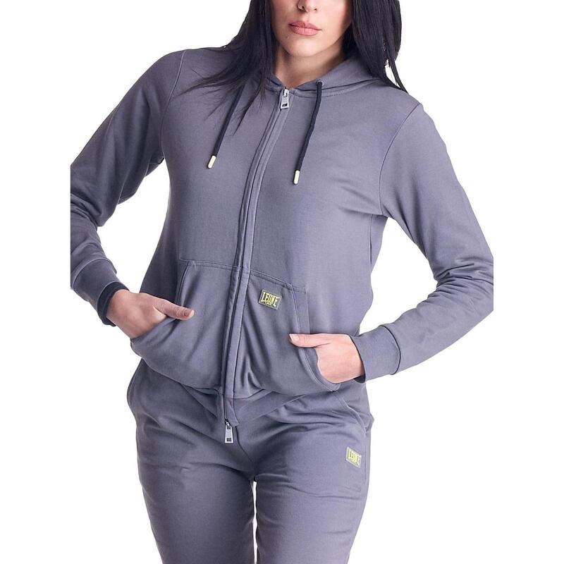 Felpa da donna cappuccio e full zip Basic