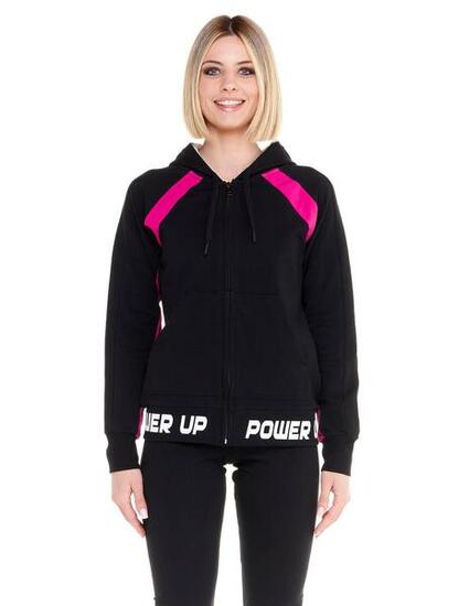 Sweat à capuche femme full zip Neon