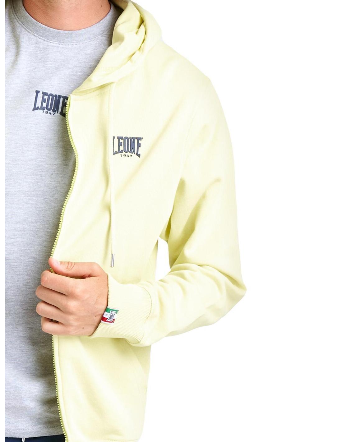 Leone Basic Sweat à capuche zippé sans sweat-shirt pour hommes 5/6