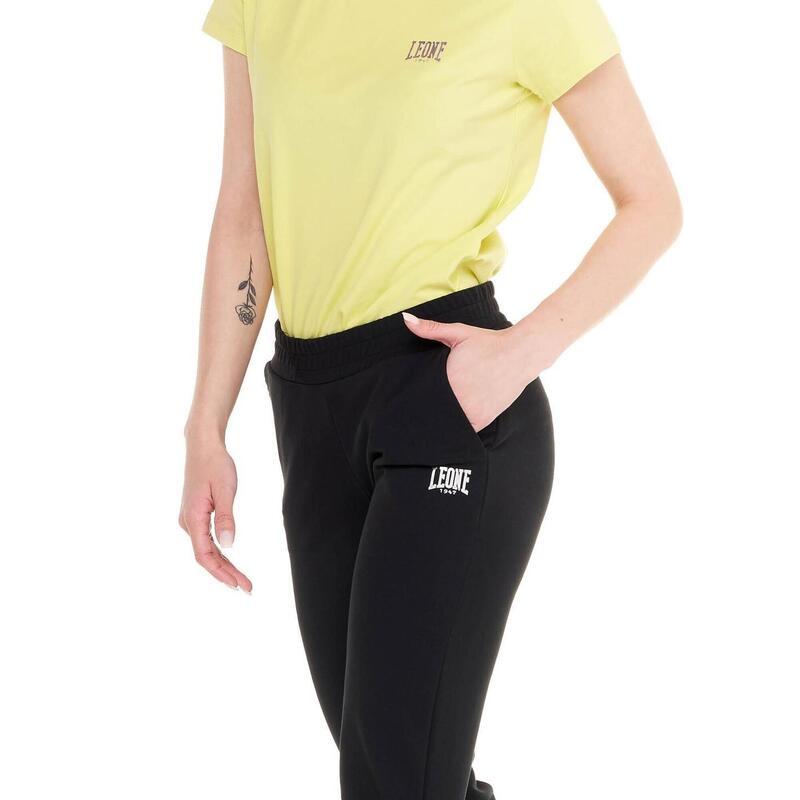 Pantalone dritto donna in felpa Training