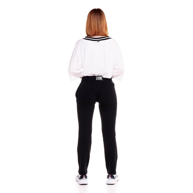 Joggers en rib de mujer Leone Black & White