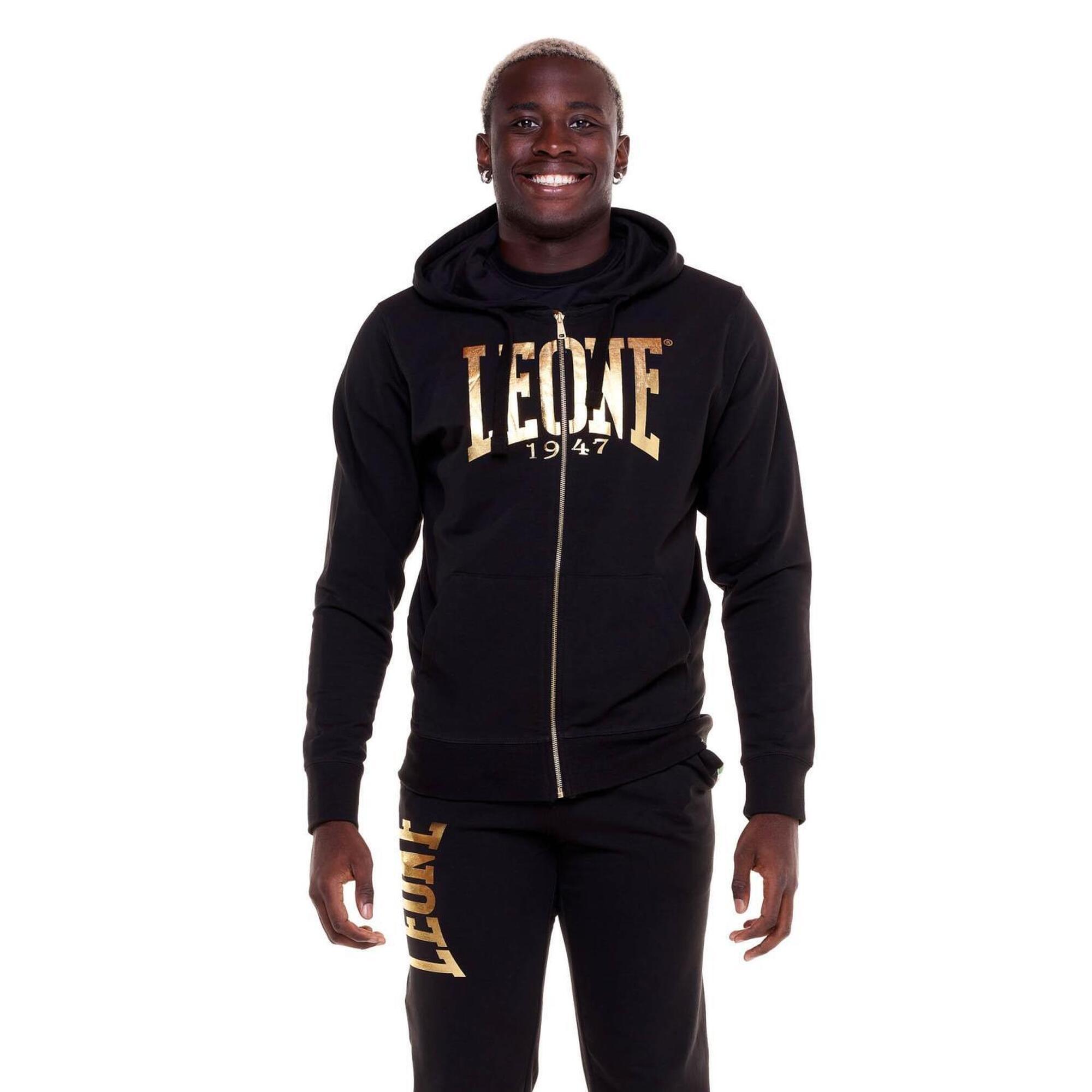 Leone 1947 Apparel - Sweat À Capuche Doré Entièrement Zippé Pour Homme - Sweat-shirt - Noir - 42 M/l - Decathlon