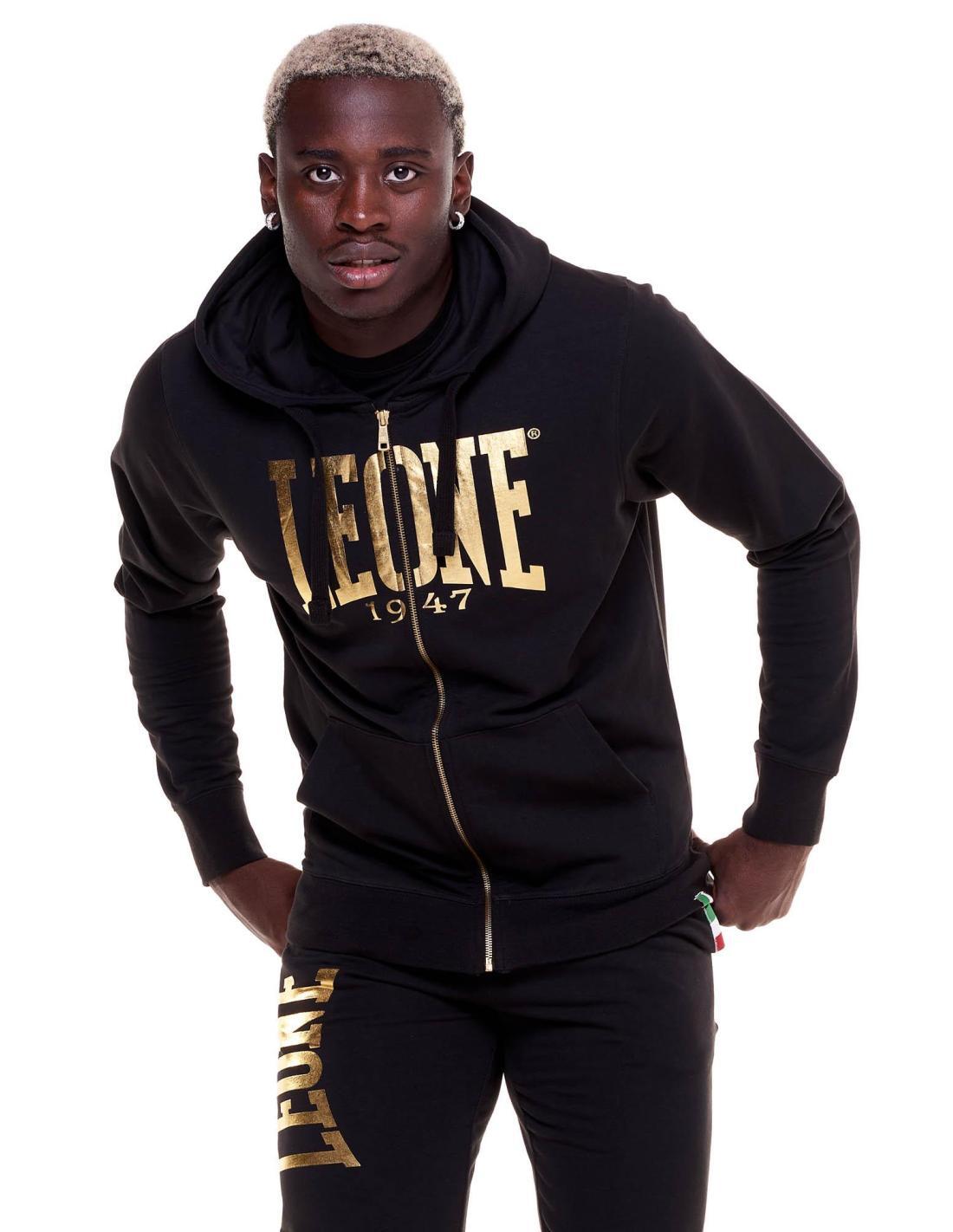 Felpa da uomo con cappuccio full zip Gold 5/6