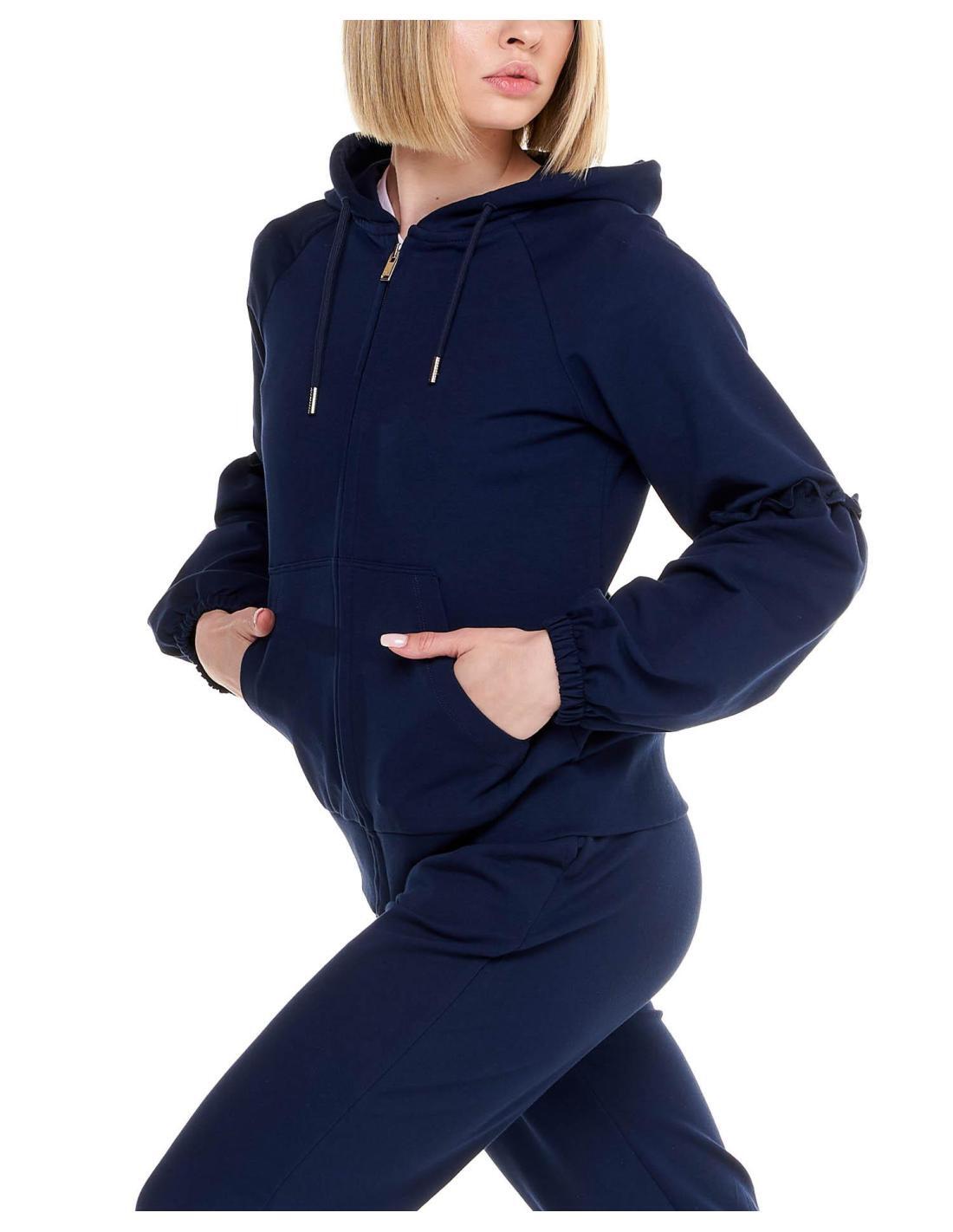 Felpa con cappuccio e zip da donna Sparkly 5/6