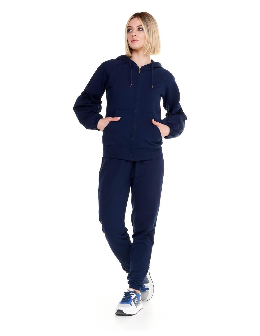 Felpa con cappuccio e zip da donna Sparkly 2/6