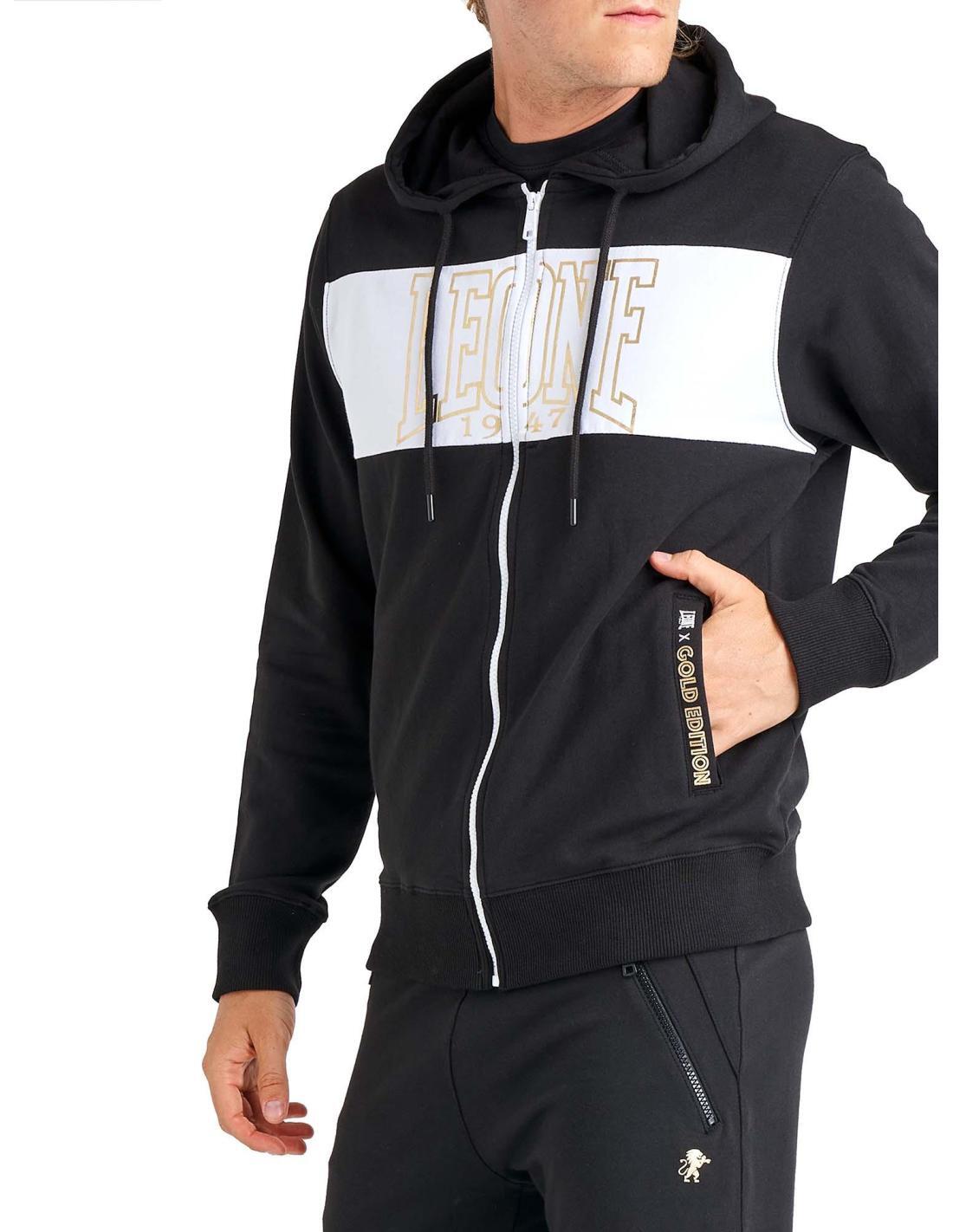 Fato de treino masculino Gold Edition com capuz e fecho de correr 5/6