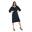 Rochie de dama Leone 1947 Apparel cu maneca 3/4 Linia Black and White