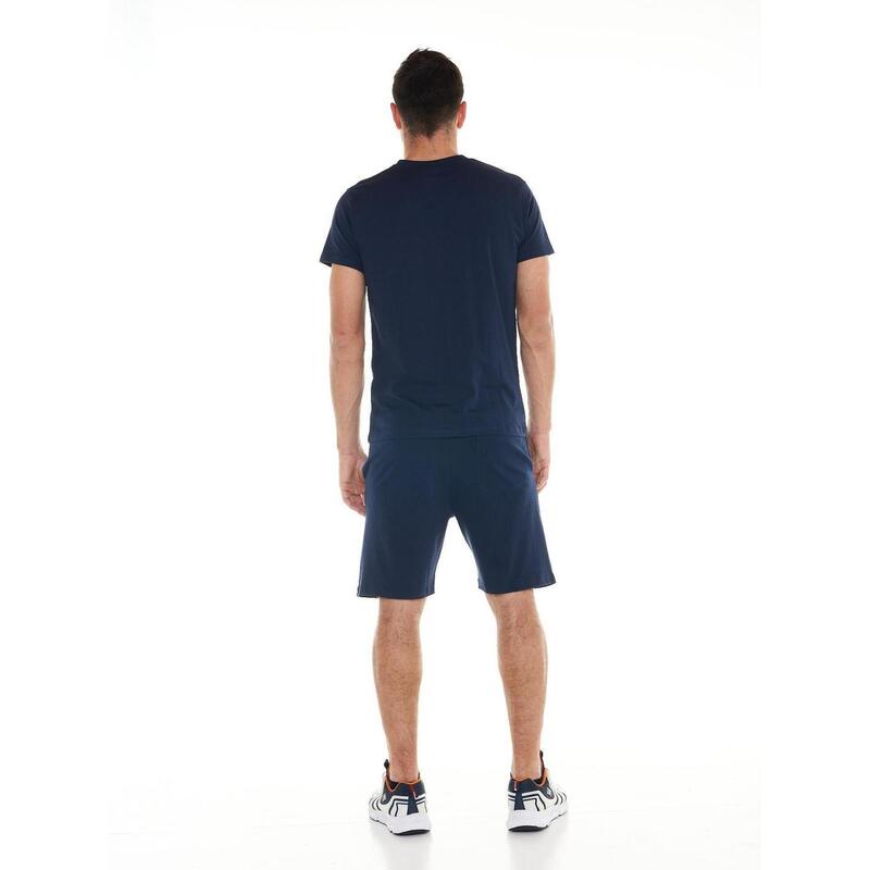 Set in jersey da uomo con T-shirt e bermuda Logo Basic