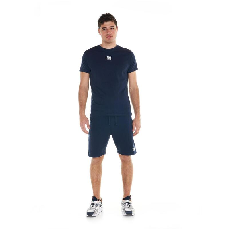 Set in jersey da uomo con T-shirt e bermuda Logo Basic