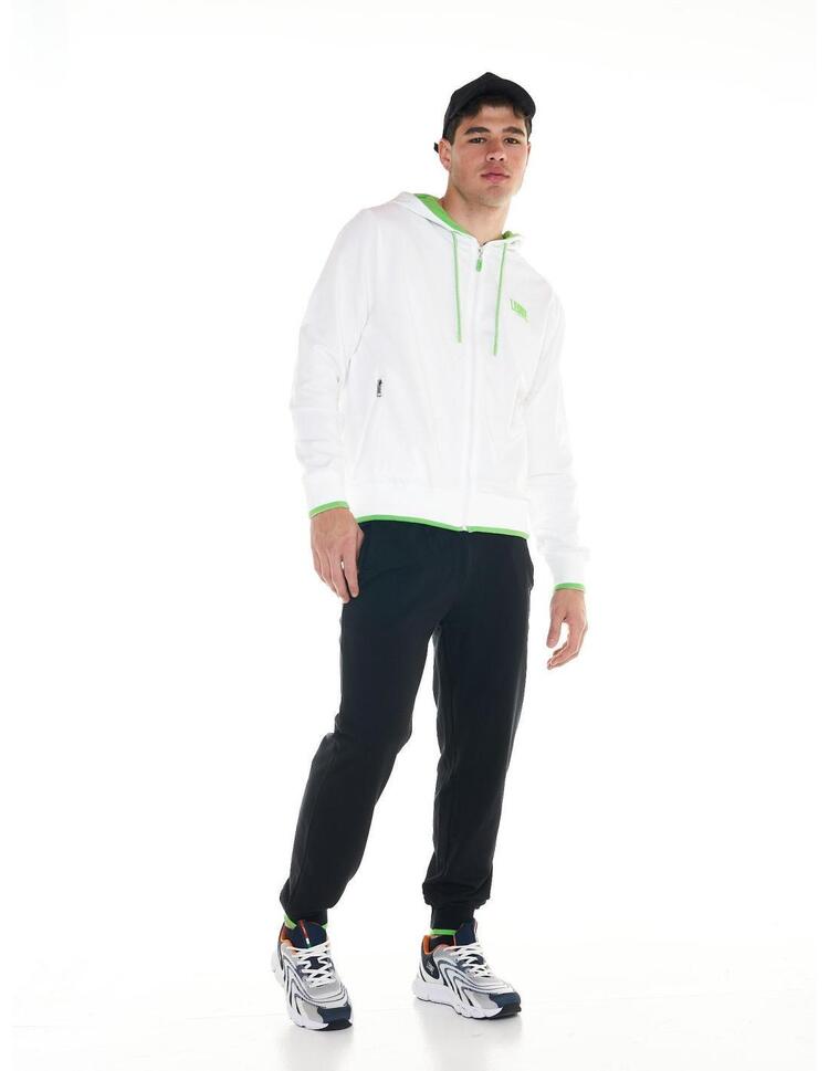 Sportowy dres męski Fluo z kapturem