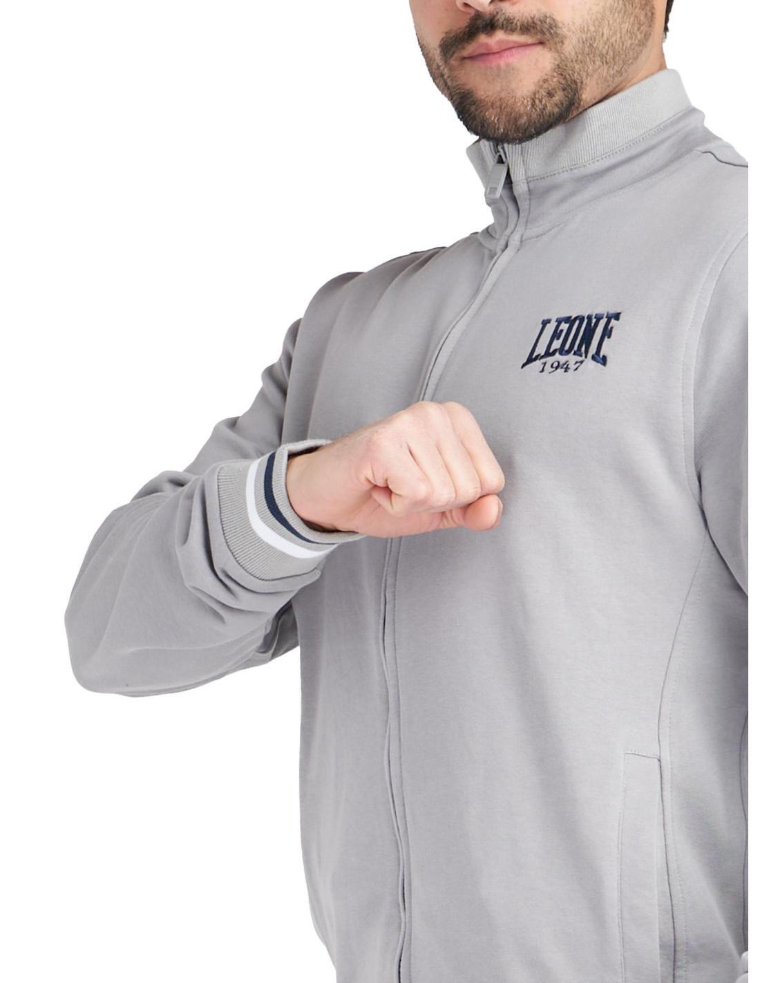 Fato de treino masculino em algodão orgânico com gola alta e fecho mínimo 5/5