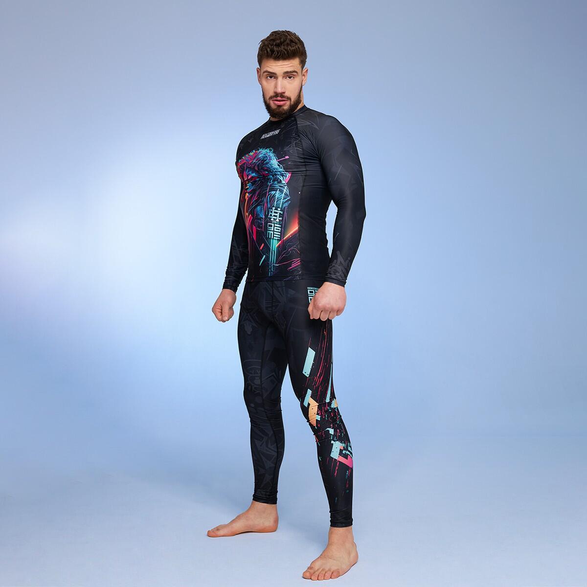 Leggings sportivi da uomo EXTREME HOBBY CYBER ANIMALS 4/6