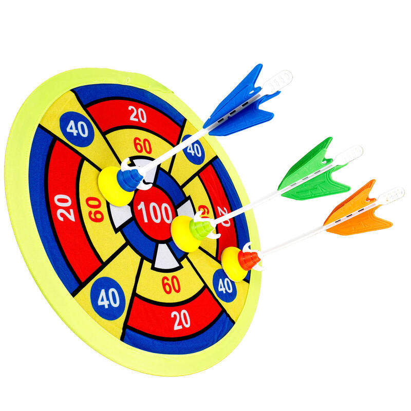 Prastie pentru joc darts cu sageti cu ventuze pentru copii, multicolor