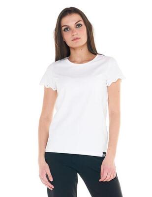 Zwart-wit dames-t-shirt