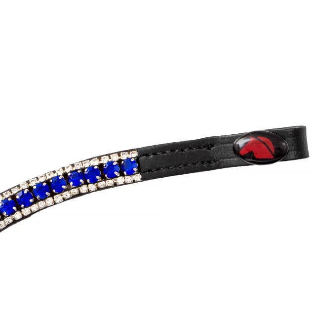 Stirnriemen Pferd Glitzer, Stirnband START Woden Leder Diamond Pferdestirnband 3/3