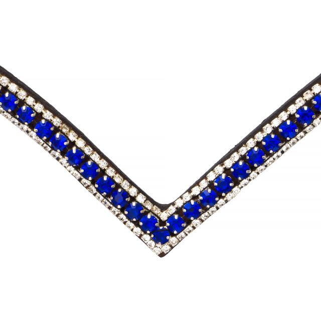 Stirnriemen Pferd Glitzer, Stirnband START Woden Leder Diamond Pferdestirnband 2/3