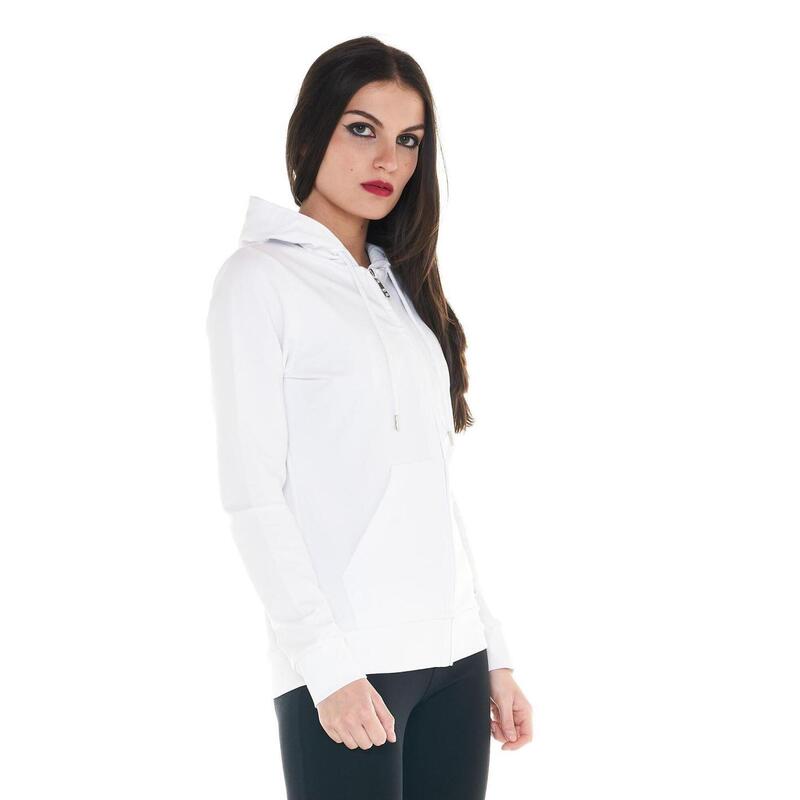 Sweat femme avec capuche et zip Basic