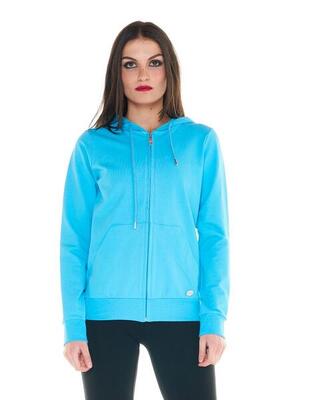 Felpa da donna con cappuccio e zip Basic
