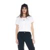 Cristal Shine laag uitgesneden T-shirt voor dames