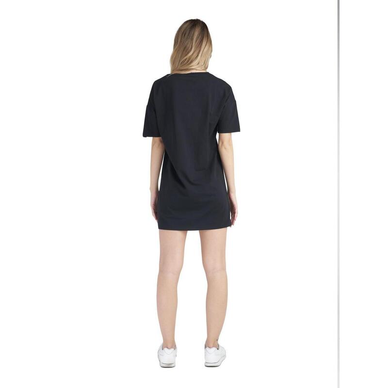 Maxi t-shirt brilhante de manga curta para mulher