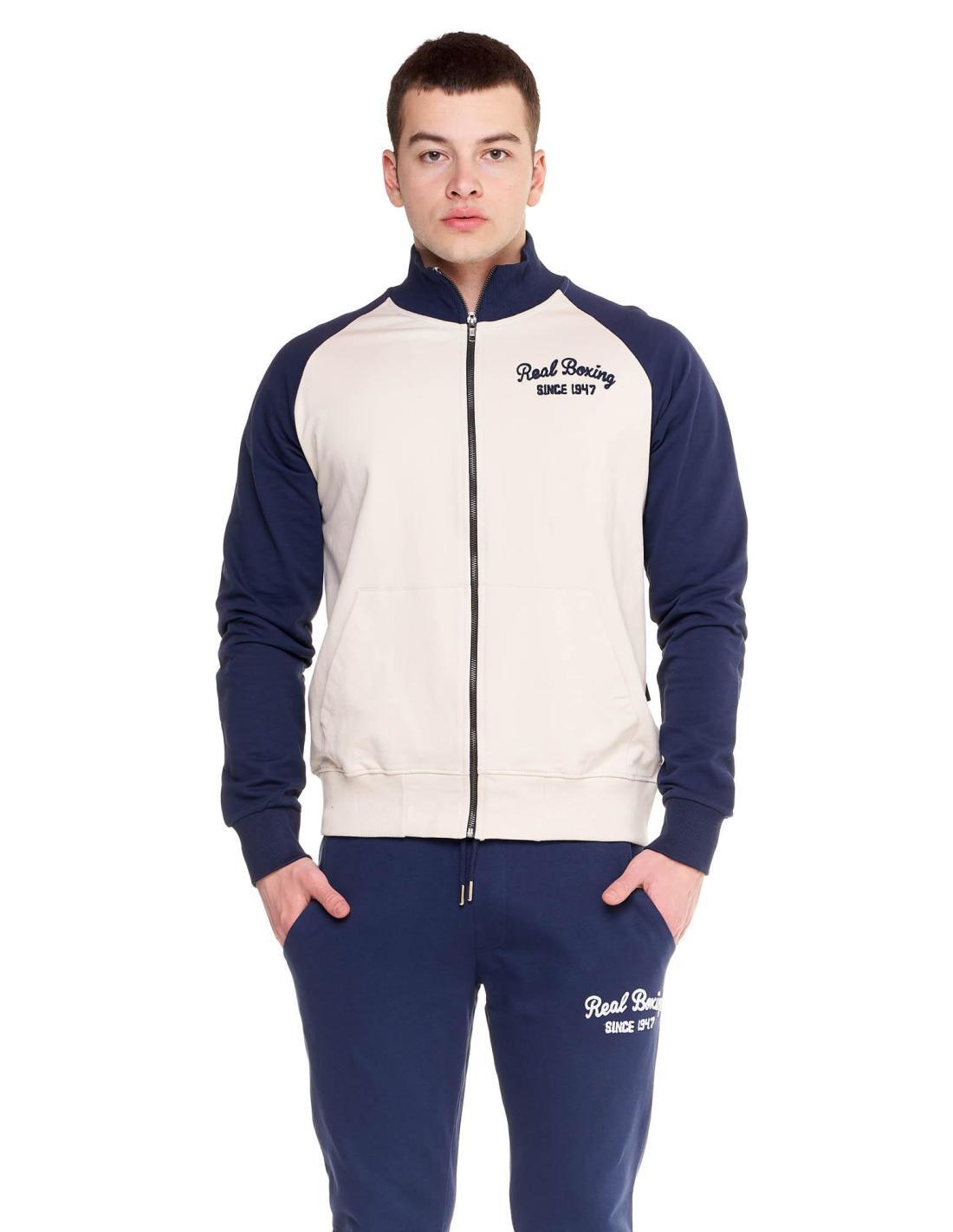 LEONE 1947 APPAREL Tuta da uomo con collo in piedi e zip Real Boxing